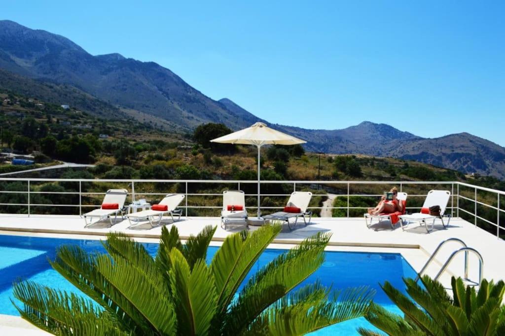 Villa Vuna - Private Pool -Sea View Chania  ภายนอก รูปภาพ