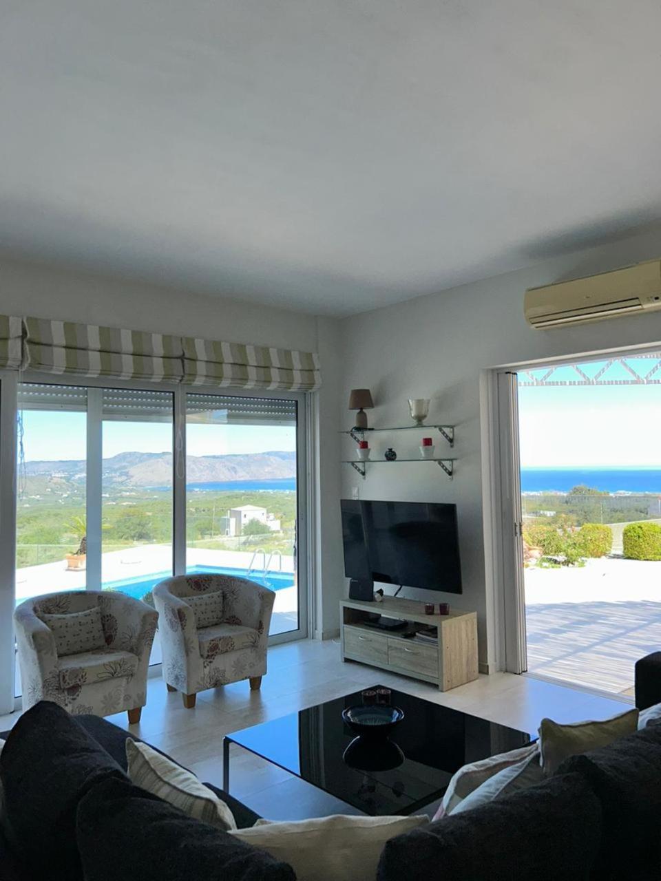 Villa Vuna - Private Pool -Sea View Chania  ภายนอก รูปภาพ