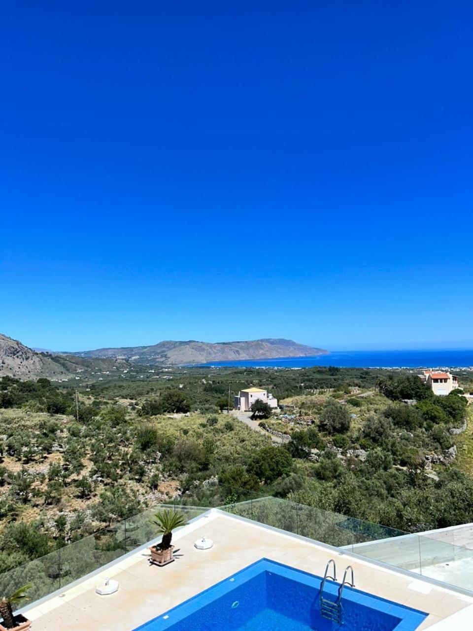 Villa Vuna - Private Pool -Sea View Chania  ภายนอก รูปภาพ