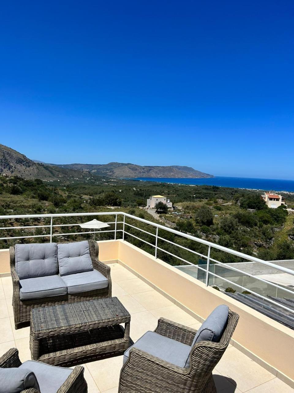 Villa Vuna - Private Pool -Sea View Chania  ภายนอก รูปภาพ