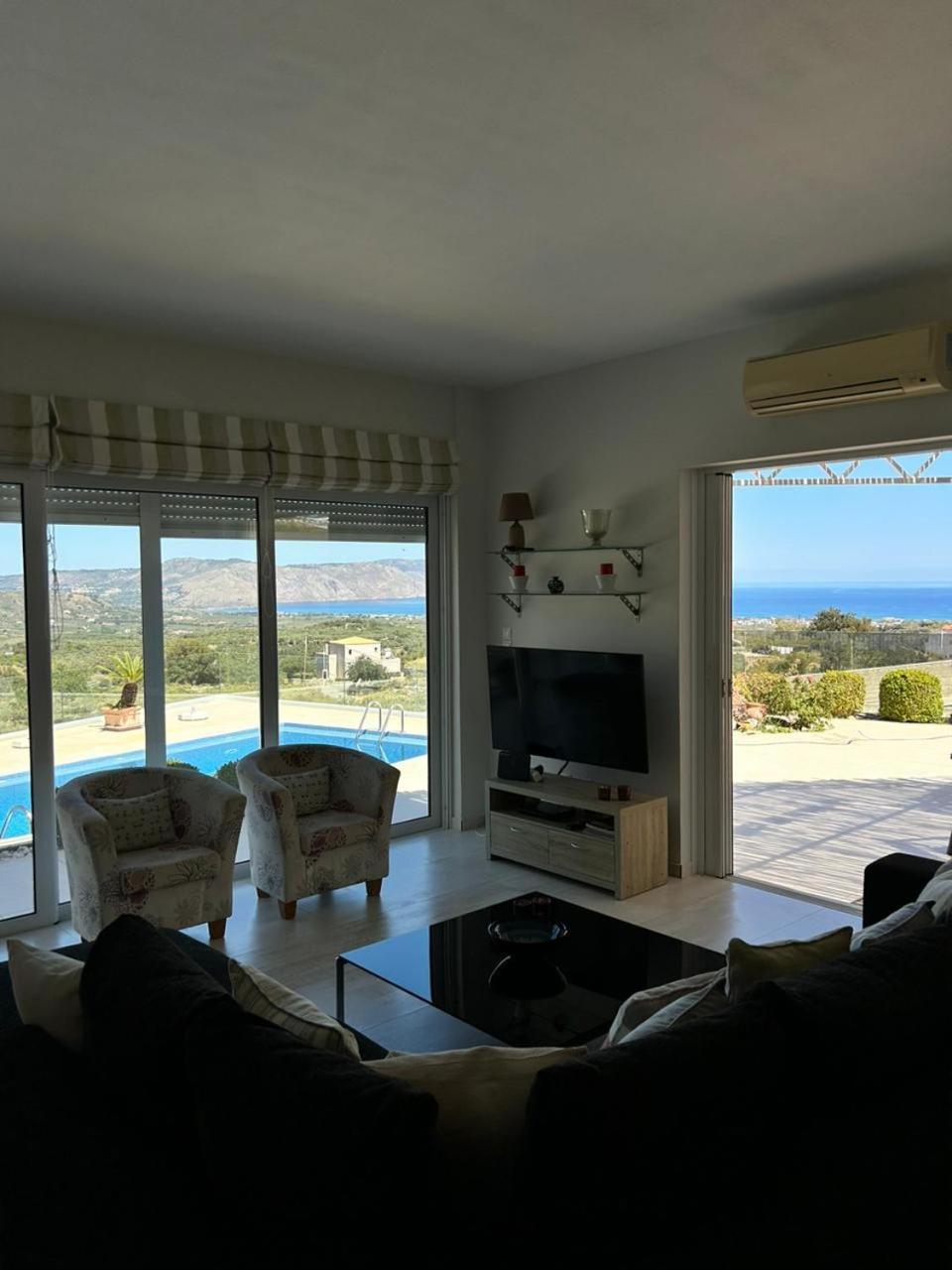Villa Vuna - Private Pool -Sea View Chania  ภายนอก รูปภาพ