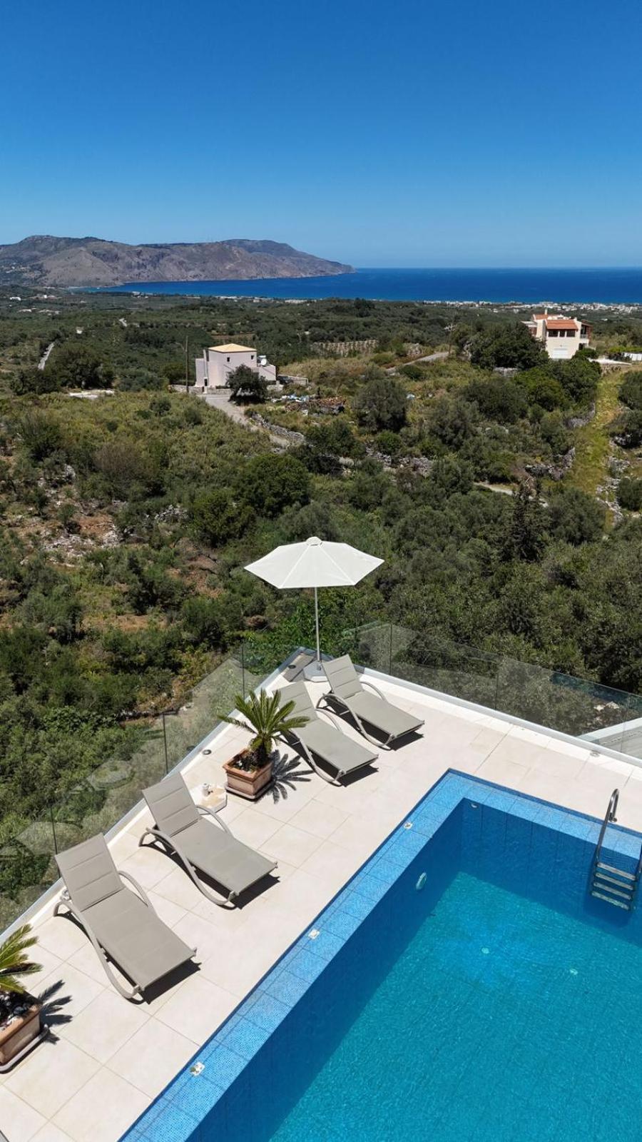 Villa Vuna - Private Pool -Sea View Chania  ภายนอก รูปภาพ